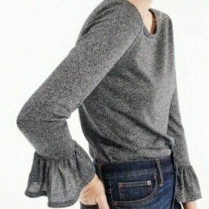 J.Crew Shimmer Bell Sleeve Top